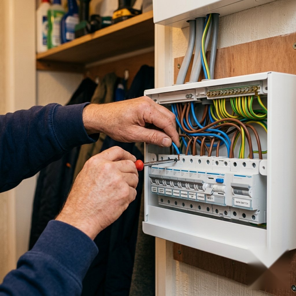 Fuse board upgrade completed by H&E Electrician Ltd in London